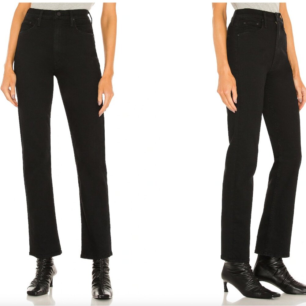 MOTHER High Waisted Rider Skimp Jeans in Not Guilty, 26